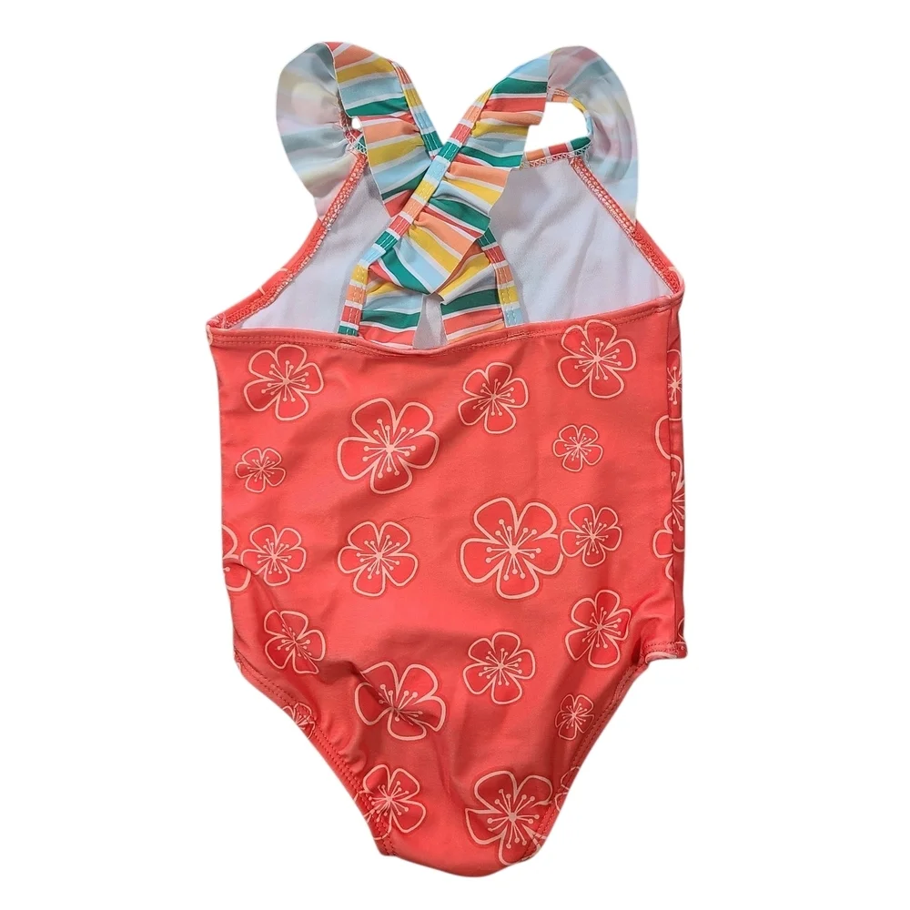 Disney Moana Island Girl Swimsuit Toddler 3T UPF 50+ One Piece NWT